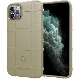 LABILUS iPhone 11 Pro case, (Rugged Shield Series) TPU Thick Solid Armor Tactical Protective Cover Case for iPhone 11 Pro (2019) - Light Clay