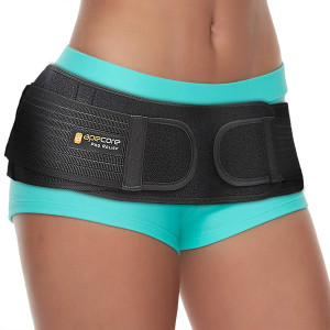 Sacroiliac Si Hip Belt by Apecore  PRO Relief for Sciatica, Pelvic, Lower Back, Lumbar and Leg Pain. Si Joint Support for Women and Men. Anti-Slip Sciatic Nerve Brace