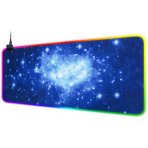 RGB Gaming Mouse Pad, SubClap LED Soft Extended Large Mouse Mat 14 Lighting Modes Anti-Slip Rubber Base for Computer Keyboard, Laptop, PC and Mouse