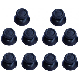 5 Pairs Replacement Analog Stick Joystick Thumbsticks Thumb Grips Buttons for Playstation DualShock 4 PS4 Controller Gampad (Black)