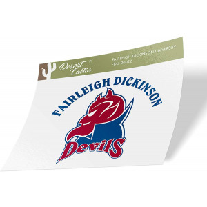 Fairleigh Dickinson University FDU Knights Devils NCAA Vinyl Decal Laptop Water Bottle Car Scrapbook (Sticker - 00022)