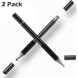 ORIbox Universal Stylus Pencil, Disc Stylus Touch Screen Pens for All Capacitive Touch Screens Cell Phones(2 in 1 Precision Series), Black (Oribox Stylus Pen P1PEN)