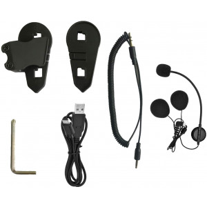 THOKWOK New Version of BT-S3 Motorcycle Intercom Type-C Interface Boom Microphone Earphone Accessories
