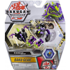 Bakugan Ultra, Darkus Sairus with Transforming Baku-Gear, Armored Alliance 3-inch Tall Collectible Action Figure...