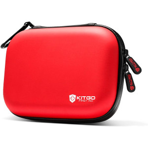 Kitgo Mini First Aid Kit 101 Pieces, Water-Resistant Compact Hard Shell Case Perfect for Travel, Biking, Hiking, Camping, Car