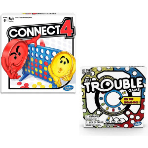 Classic Connect 4 and Trouble Game Bundle