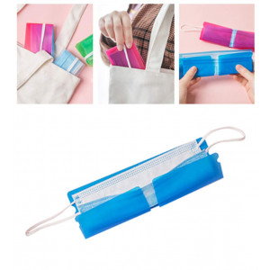 10 Mask Storage Clips, Folding Portable Storage Bag, Mask StorageBox, Portable Mask StorageClip, Convenient To Carry Out Masks, Compact And Cute For Repeated Use