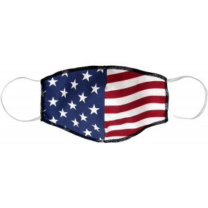American Flag Mask - Reusable Cloth - Machine Washable and Comfortable For Extended Use