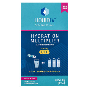 Liquid I.V. Hydration Multiplier Electrolyte Powder Supplement Drink Mix Passion Fruit