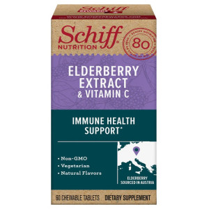 Schiff Elderberry Extract & Vitamin C Immune System Support