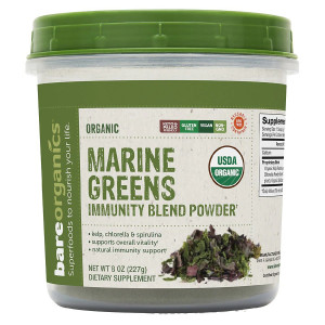 BareOrganics Marine Super Greens Immunity Blend Powder