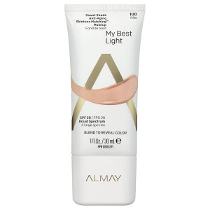 Almay Smart Shade Anti-Aging Skintone Matching Makeup, SPF 20, Light