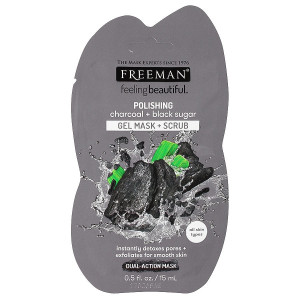 Freeman Feeling Beautiful Charcoal + Black Sugar Gel Mask + Scrub Sachet