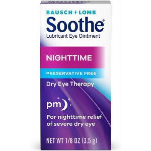 Bausch and Lomb Soothe Lubricant Eye Ointment, Night Time,1/8 oz.