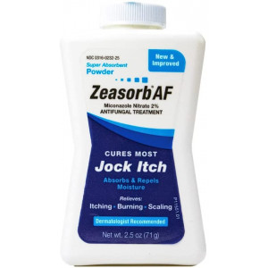 Zeasorb Antifungal Treatment Super Absorbant Powder for Jock Itch, 2.5 ounce