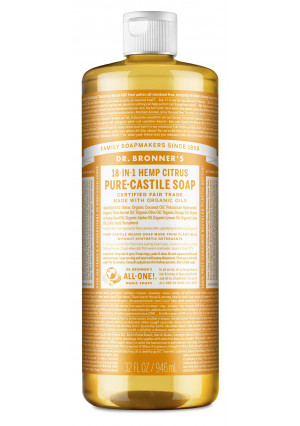 Dr. Bronner's Pure-Castile Liquid Soap – Citrus – 32 oz