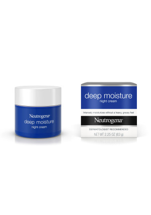 Neutrogena Deep Moisture Night Cream with Glycerin & Shea Butter, 2.25 oz