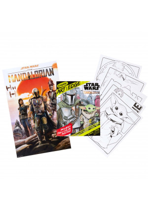 Star Wars, The Mandalorian, Art with Edge Coloring Book, 28 Pages, Child, Unisex