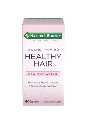 Natures Bounty Optimal Solutions Healthy Hair Keratin Formula 60ct
