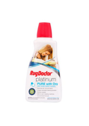 Rug Doctor Platinum Pure with Oxy, Carpet Cleaning Solution that Extracts Dirt and Stains, Use with Deep Carpet Cleaning Machines, 52 fl oz