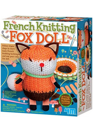 4M Toysmith, 4657 French Knit Fox Doll