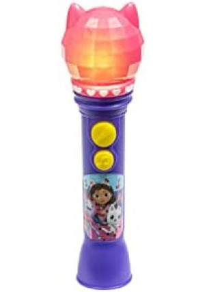 ekids Gabbys Dollhouse Toy Microphone for Kids, Musical Toy for Girls with Built-in Music, Kids Microphone Designed for Ages 3 and Up