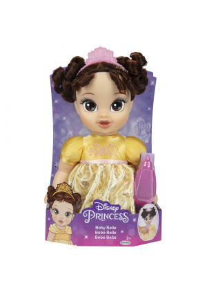 Disney Princess Deluxe Belle Baby Doll Includes Tiara and Bottle, for Children Ages 2+