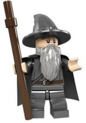 Lego The Lord Of The Rings: Gandalf The Grey Minifigure With Grey Cape