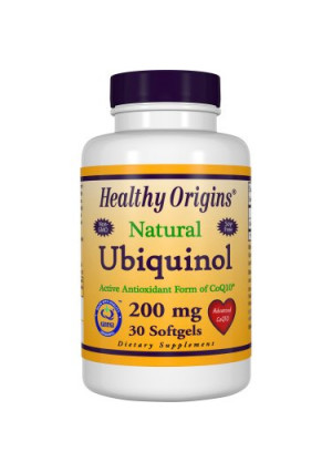 Healthy Origins Natural Ubiquinol 200 mg Softgels, 30 Ct