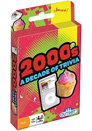Outset Media 2000's Trivia Card Games - Travel Deck with 355 Questions and 71 Cards - Questions from Harry Potter, The Office, Friends and Britney Spears - Ages 12 +