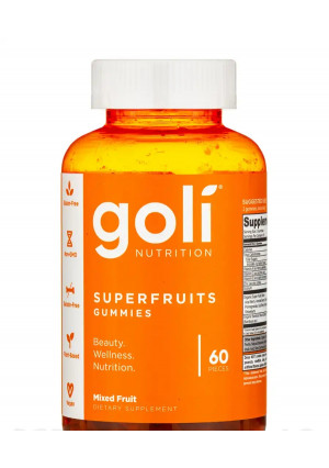 Goli Nutrition Superfuits Gummies, Mixed Fuit Flavor - 60 Gummies