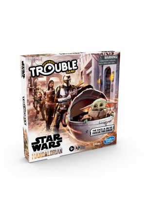 Hasbro Trouble: Star Wars The Mandalorian Edition, for 2 to 4 Players