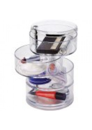 Simplify 4-Tier Swivel Cosmetic and Jewelry Holder