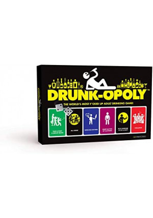 IMAGINATION GAMING Drunk-opoly Adult Board Drinking Game, Outrageous and Messed Up Challenges, Dares, Remote Home Entertainment, Friends, Family, Potential Regrets The Next Morning