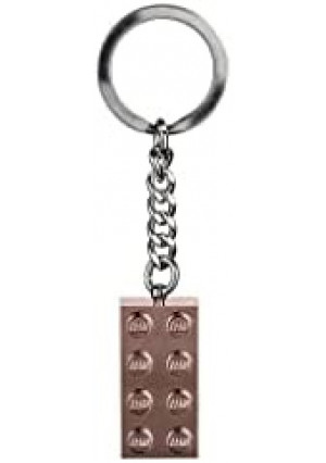 LEGO 2x4 Rose Gold Brick Key Chain (853793)