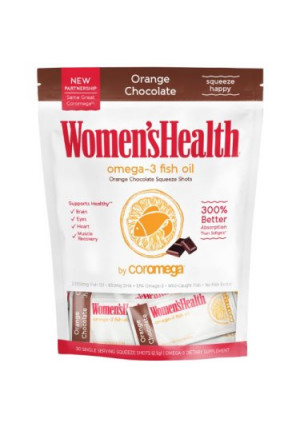 Women's Health Omega-3 Fish Oil +D, Orange Chocolate, 30ct