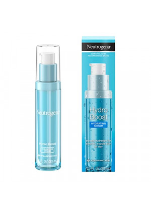 Neutrogena Hydro Boost Hydrating Hyaluronic Acid Face Serum, Oil-Free and Non-Comedogenic Formula for Glowing Complexion, 1 fl. oz