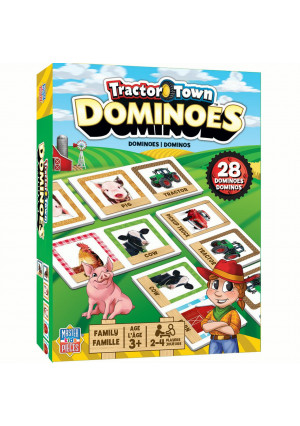 Masterpieces Kids Dominoes - Tractor Town Dominoes