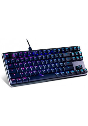 Tecware Phantom L, Low Profile Mechanical Keyboard, RGB LED, Outemu Blue Switch…