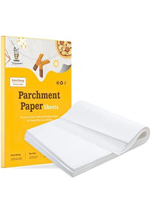 Katbite 200PCS 12x16 In Heavy Duty Flat Parchment Paper, Parchment Paper Sheets for Baking Cookies, Cooking, Frying, Air Fryer, Grilling Rack, Oven(12x16 Inch)