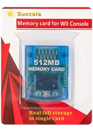 Suncala Memory Card Compatible with Gamecube and Wii Console, 512MB Memory Card for Nintendo Gamecube