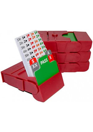 Baron Barclay Bid Pal – Bridge Bidding Devices for The Card Game Bridge – Set of 4