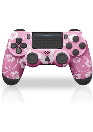 Wireless Controller for PS4/Slim/Pro Console, Pink PS4 Games Controller Compatible with Playstation 4 Console