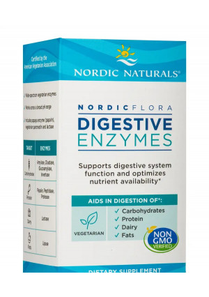Nordic Naturals Nordic Flora Digestive Enzymes - 45 Capsules