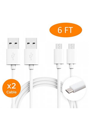 Ixir ZTE nubia Z9 Max Charger (6 FEET) Micro USB 2.0 Cable Kit by TruWire - {Wall Charger + Car Charger + 2 Cable} True Digital Adaptive Fast Charging uses dual voltages for up to 50% faster charging!