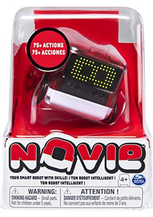 Novie, Interactive Smart Robot with Over 75 Actions and Learns 12 Tricks (Red), for Kids Aged 4 and Up
