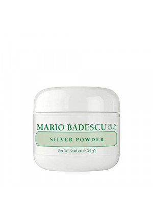 Mario Badescu Silver Powder - Pore & Black Head Minimizer, Facial Mask for Oily Skin, .56 OZ