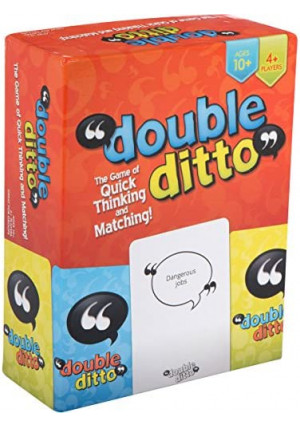 Double Ditto - A Hilarious Family Party Guessing Board Game - Games for Kids Ages 8-12, Teens, & Adults - 4-10 Players or More - Family Games for Game Night - Family Games for Kids and Adults