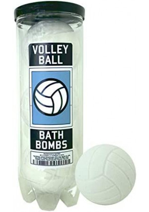 Volleyball Bath Bombs - 3 Pack - Volleyball Gifts - Volleyball Gifts for Team & Girls & Teen Girls, Girls Volleyball, Volleyball Accessories for Teen Girls, Volleyball Coach, Volleyball Gear