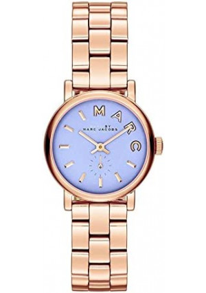 Marc by March Jacobs Baker Mini Rose Gold Tone Blue Dial Watch
